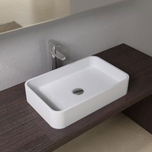 rectangular bathroom basin sink