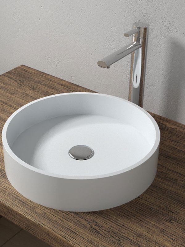 round bathroom sink
