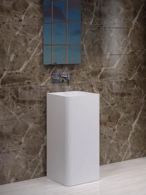 square hand sink