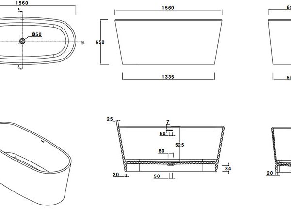 poly stone bathtubs