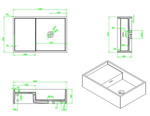 bathroom corner sink