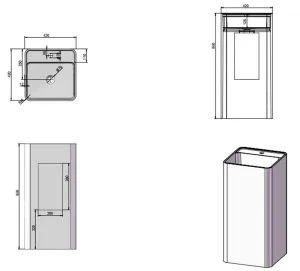 freestanding sink