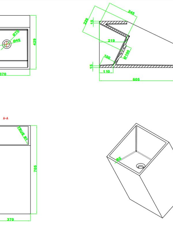 small rectangular bathroom sinks