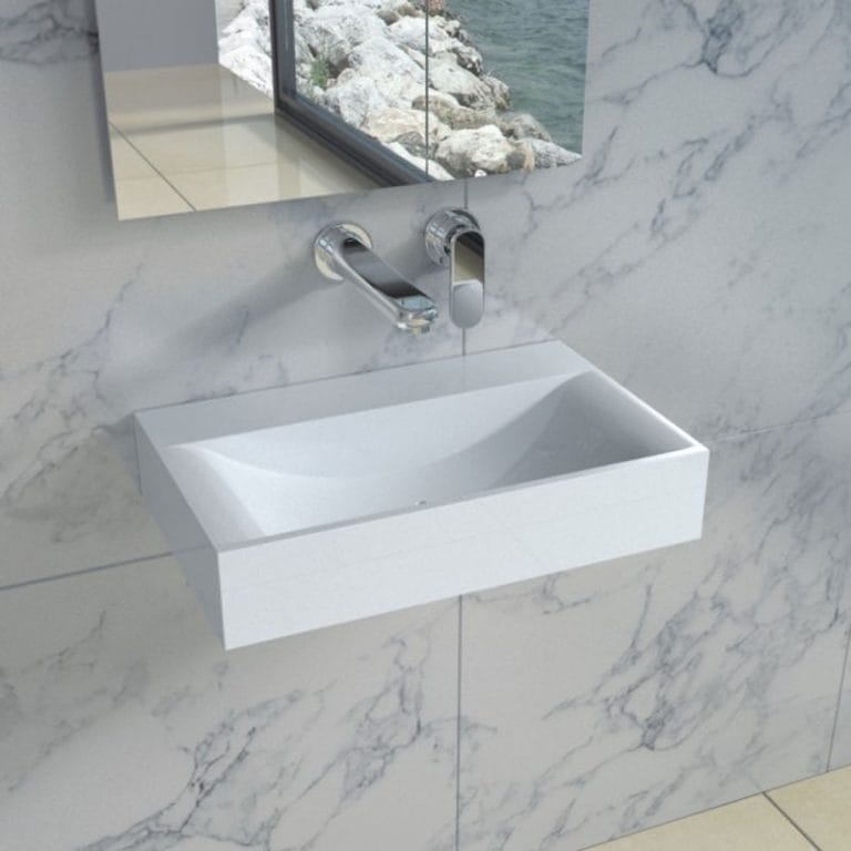 B11A small rectangular bathroom sinks