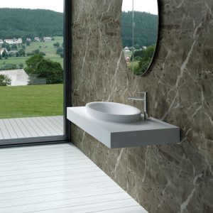 matte colour basin