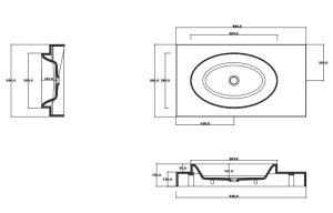 matte colour basin