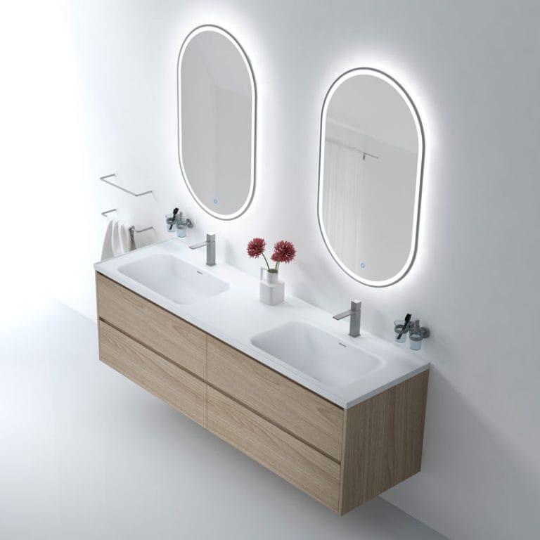 Essie-(2) bathroom cabinets vanity modern wall hung