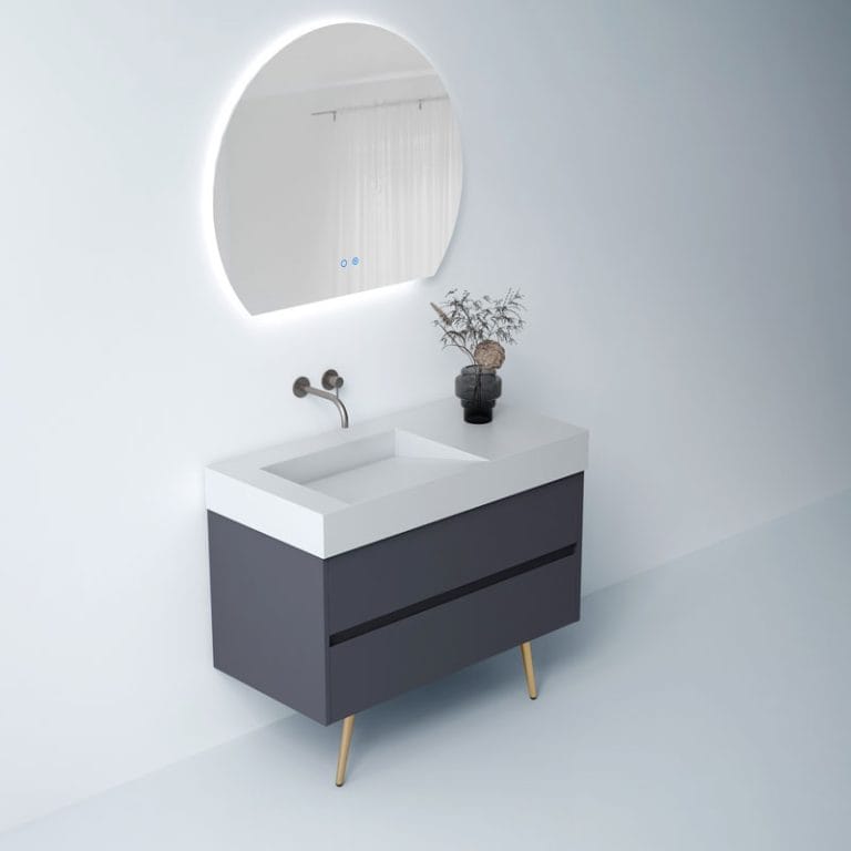 Halo-(2) luxury bathroom vanity cabinet modern