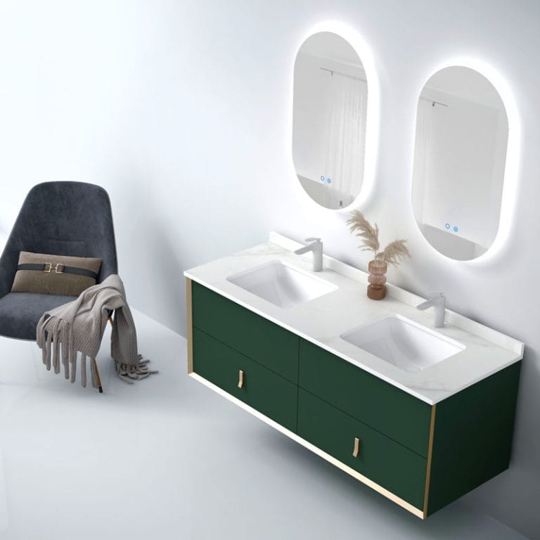 Noah-(2) double sink vanity bathroom cabinet