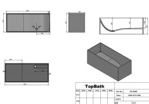 square bath tub