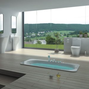 square bath tub