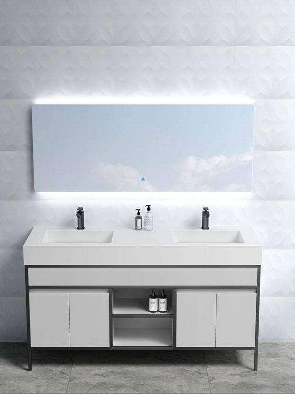 bathroom washbasin cabinet with mirrorBrandy-Series-(1500)