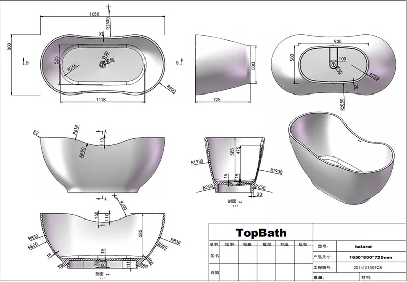 poly stone bathtubs