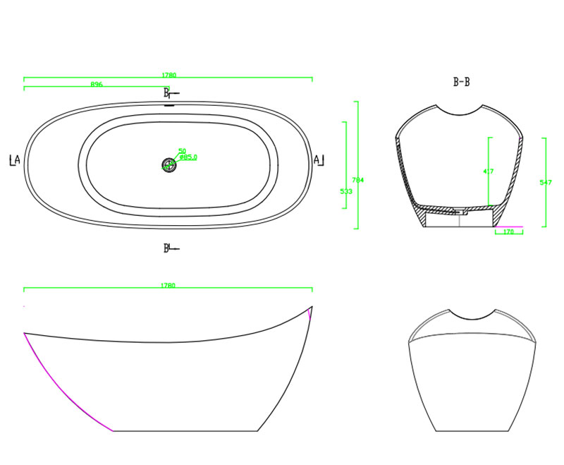 bathroom tub