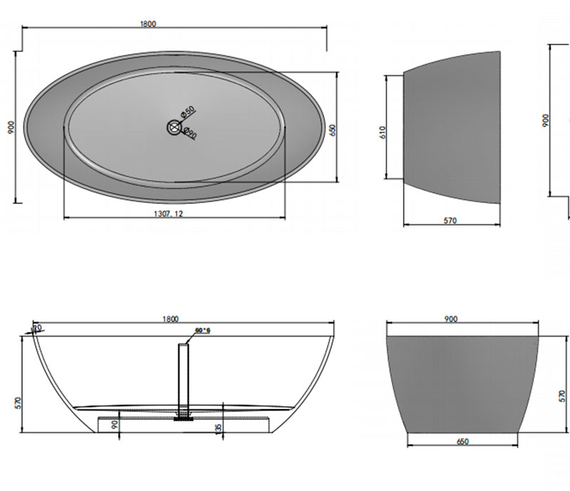 resin bathtub